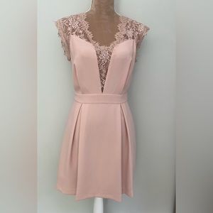 BCBG Generation Dress Size 4.  Smoke Rose / Blush Pink